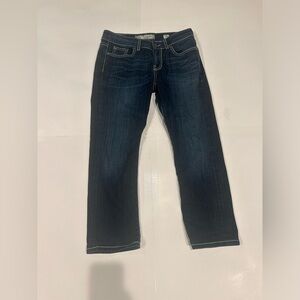 BKE Culture Jeans Cropped Women’s 28 Dark Wash Embellished